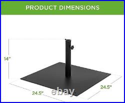 Best Choice Products 38.5lb Steel Umbrella Base, Square Weighted Patio Stand