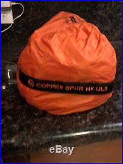 Big Agnes, Inc. Copper Spur HV UL3 Shelter, Gray/Orange, 3-person