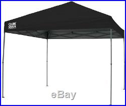 Black Instant Pop-Up Canopy Tent Assembled Camping Tailgating Shelter 10' x 10