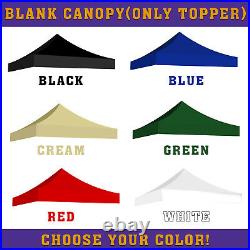 Blank Canopy Tent, Portable Instant Outdoor Gazebo Shelter 10'X10' ONLY TOPPER