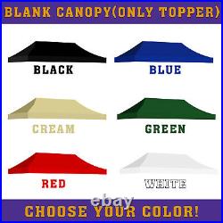 Blank Canopy Tent, Portable Instant Outdoor Gazebo Shelter 20'X10' ONLY TOPPER