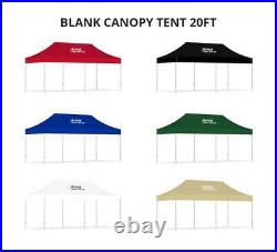 Blank Canopy Tent, Portable Instant Outdoor Gazebo Shelter 20'X10' ONLY TOPPER