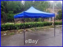 Blue 10x10 Instant Canopy Beach Sun Shade Tailgate Shelter Home Backyard Gazebo
