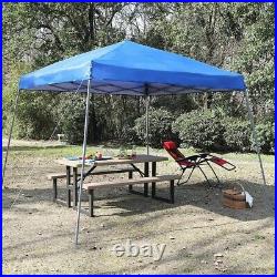 Blue 12 x 12 Outdoor Canopy Instant Set Up Cover Gazebo Tent Patio Garden Shade