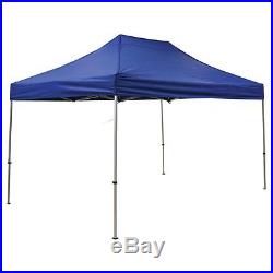 Blue 15' x 15' Fast Shade Instant Pop Up Gazebo Canopy / Folding Tent, Complete