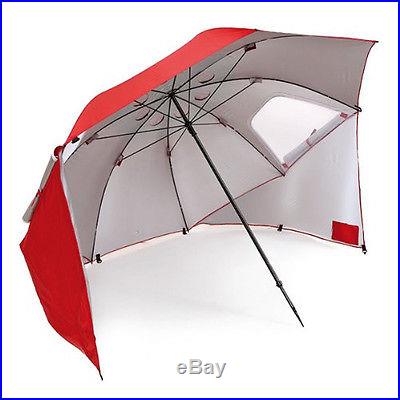Brella sport umbrella sun shelter beach portable weather shade camping blue red