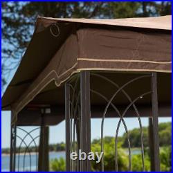 Brown Replacement Gazebo Canopy for 10 X 12 Regency Ii Patio Easily Update Your