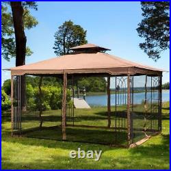 Brown Replacement Gazebo Canopy for 10 X 12 Regency Ii Patio Easily Update Your