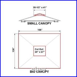 Brown Replacement Gazebo Canopy for 10 X 12 Regency Ii Patio Easily Update Your