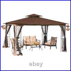 Brown Replacement Gazebo Canopy for 10 X 12 Regency Ii Patio Easily Update Your