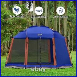 CAMPROS CP 13x13 Ft Screen House Canopy Tent, Mesh Walls for Camping and Outdoor