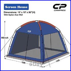 CAMPROS CP Screen House Room with 1 Pc Removal Wind/Sun Panel Canopy Tent Cam