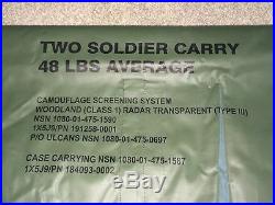 CARRY BAG CAMO NET US MILITARY NEW WATERPROOF TARP SHELTER GROUND COVER CANOPY