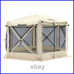 CLAM Quick-Set 12.5 x 12.5 Ft Pavilion Portable Outdoor Gazebo Canopy Shelter