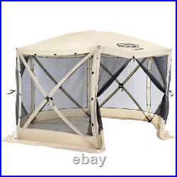 CLAM Quick-Set Escape 11.5 x 11.5 Foot Portable Outdoor Camping Shelter, Tan