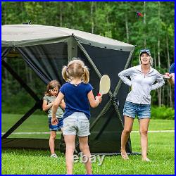 CLAM Quick-Set Escape 11.5 x 11.5 Ft Portable Canopy Shelter, Green/Tan (Used)