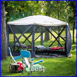 CLAM Quick-Set Escape 11.5' x 11.5' Portable Outdoor Canopy Shelter, Blue (Used)