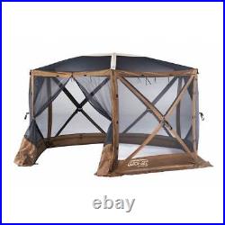 CLAM Quick-Set Escape Sky Screen Canopy Shelter + 6 Pack of Wind and Sun Panels