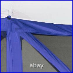 CLAM Quick-Set Escape Sport 11.5 x 11.5 Ft Tailgating Canopy Shelter Tent, Blue