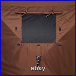 CLAM Quick-Set Pavilion 12.5 x 12.5 Foot Portable Outdoor Canopy, Brown(Used)