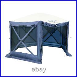 CLAM Quick-Set Pavilion 12.5 x 12.5 Ft Portable Outdoor Canopy Shelter, Blue