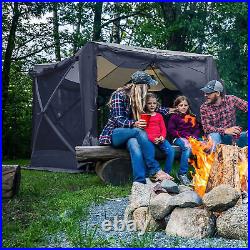 CLAM Quick-Set Pavilion 12.5 x 12.5 Ft Portable Outdoor Canopy Shelter, Blue