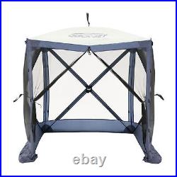 CLAM Quick-Set Traveler 6x6 Ft Portable 4 Sided Canopy Shelter, Blue (Open Box)