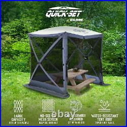 CLAM Quick-Set Traveler 6x6 Ft Portable 4 Sided Canopy Shelter, Blue (Used)