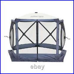 CLAM Quick-Set Venture 9 x 9 Ft Portable Outdoor Camping Canopy Shelter, Blue