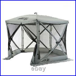 CLAM Quick-Set Venture 9 x 9 Ft Portable Outdoor Camping Canopy Shelter, Gray