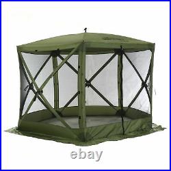 CLAM Quick-Set Venture 9 x 9 Ft Portable Outdoor Camping Canopy Shelter, Green