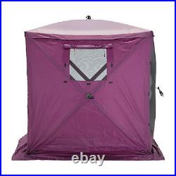 CLAM Quick Set Venture 9x9 Ft Shelter + CLAM Quick Set Tent, Plum (2 Pack)