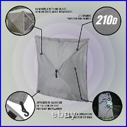 CLAM Quick Set Venture Canopy Shelter + CLAM Quick Set Screen, Gray (2 Pack)
