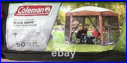 COLEMAN 12x10 BACK HOME INSTANT SETUP CANOPY SUN SHELTER SCREEN HOUSE