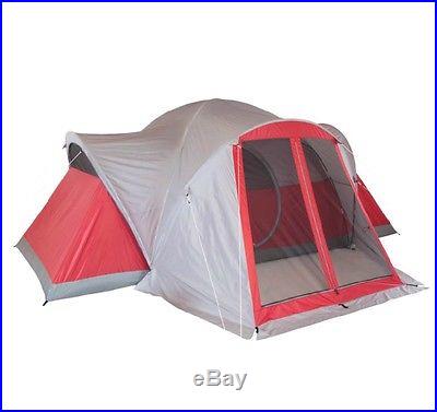COLEMAN Bristol WeatherTec 8 Person Family Camping Tent w/ Rainfly & Screen Room