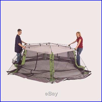 COLEMAN Camping Instant Screened Canopy Tent Shelter w/ Carry Bag 15' x 13