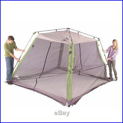 COLEMAN Camping Instant Screened Tent Shelter Canopy w/ Carry Bag 10' x 10