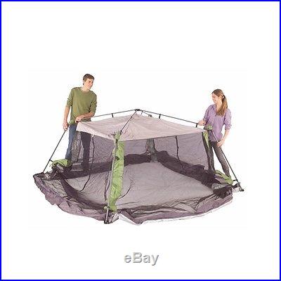 COLEMAN Camping Instant Screened Tent Shelter Canopy w/ Carry Bag 10' x 10