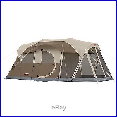 COLEMAN WeatherMaster WeatherTec 6 Person Family Camping Tent w/ Screened Room