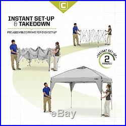 CORE 10' X 10' Instant Shelter Canopy With Wheeled Carry Bag, Gray