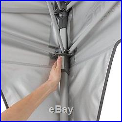 CORE 10' X 10' Instant Shelter Canopy With Wheeled Carry Bag, Gray