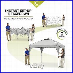 CORE 10' x 10' Instant Shelter Canopy with Wheeled Carry Bag, Gray