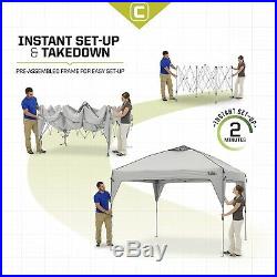 CORE 10' x 10' Instant Shelter Pop-Up Canopy Tent with Wheeled Carry Bag, Gray