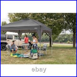 CORE Pop-Up Tent 10' x 10' Adjustable Height Collapsible Water Resistant Gray