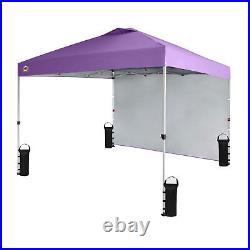 CROWN SHADES 10'x10' Canopy with 1 Sidewall, Purple (Used)