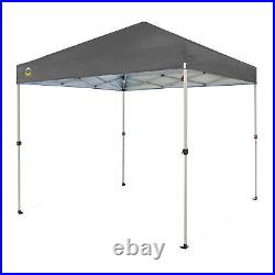 CROWN SHADES 8x8 Ft Pop Up Canopy Tent with 1 Push Center Lock, Gray (Used)