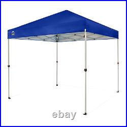 CROWN SHADES 8x8 Ft Pop Up Outdoor Canopy Tent with 1 Push Lock, Navy Blue (Used)