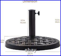 C-Hopetree 31 lb Round Heavy Duty Base Stand for Outdoor Patio Market 31lb