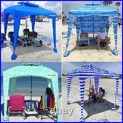 Cabana 6' X 6' Beach & Sports Cabana Stays Cool & Comfortable Easy Assembly