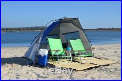 Cabana Beach Tent Sun Shelter Blue Lightspeed Outdoors Quick Lightweight